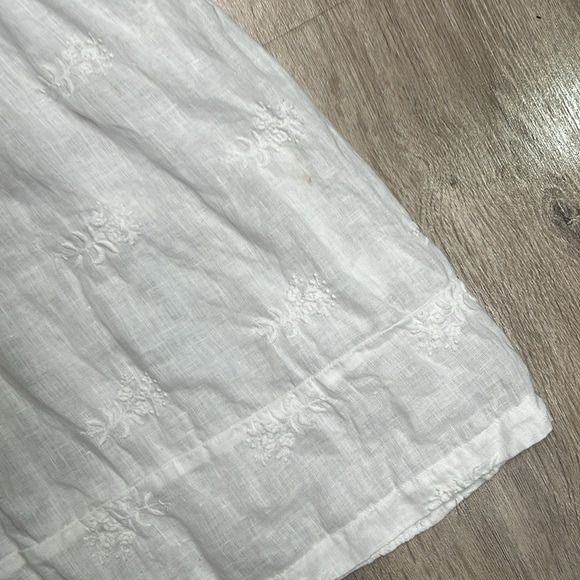 Spring CP SHADES l LINEN Tunic Mini Dress In White Sz XS - Picture 4 of 7